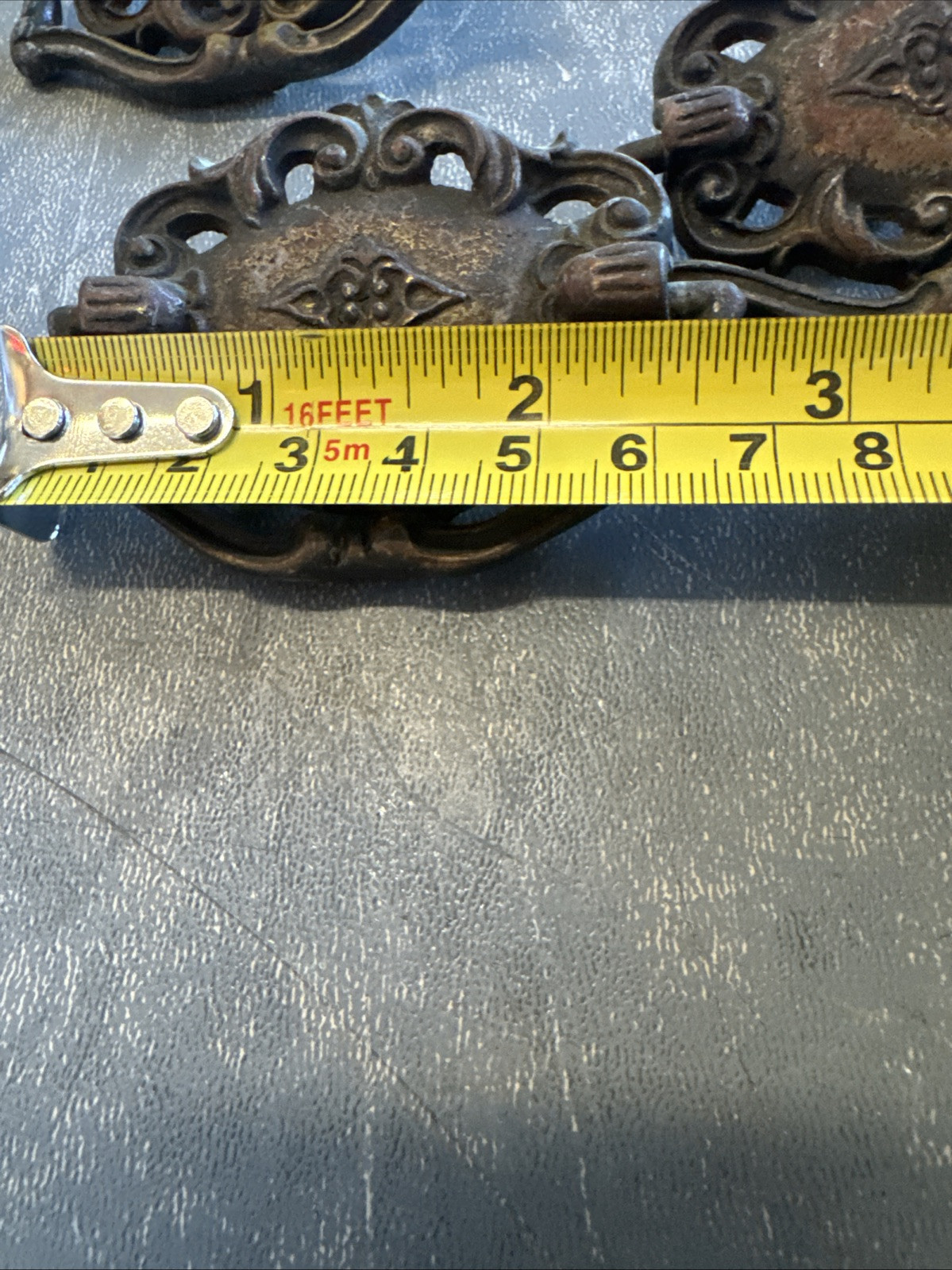 1920s Spanish drawer pulls 6pc