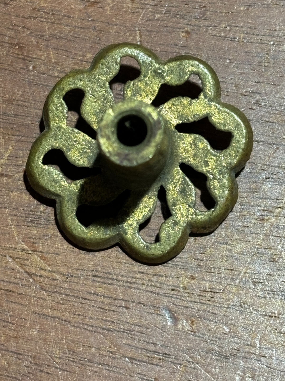 Vintage Ornate Round Cabinet Knob Drawer Pulls 1 1/4 inch Diameter