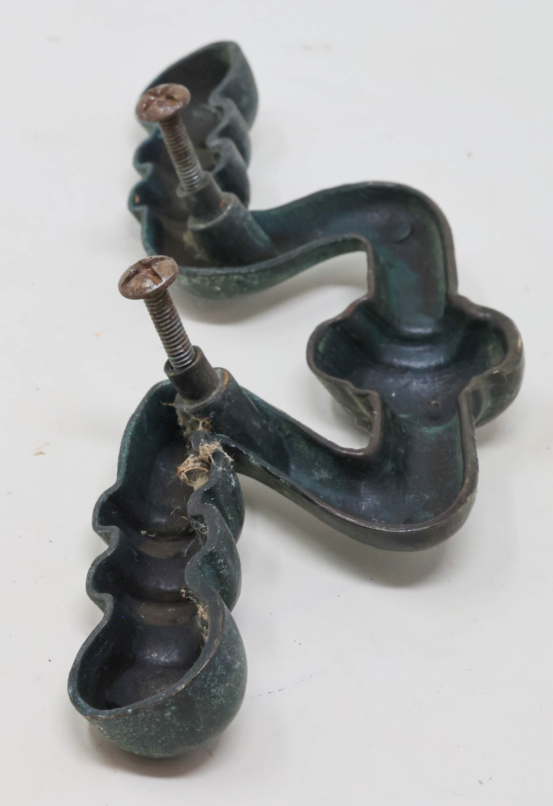 Antique Matching Set of Four (4) Drawer Pulls Handles 7″ Long 2″ CTC #1589 P2910