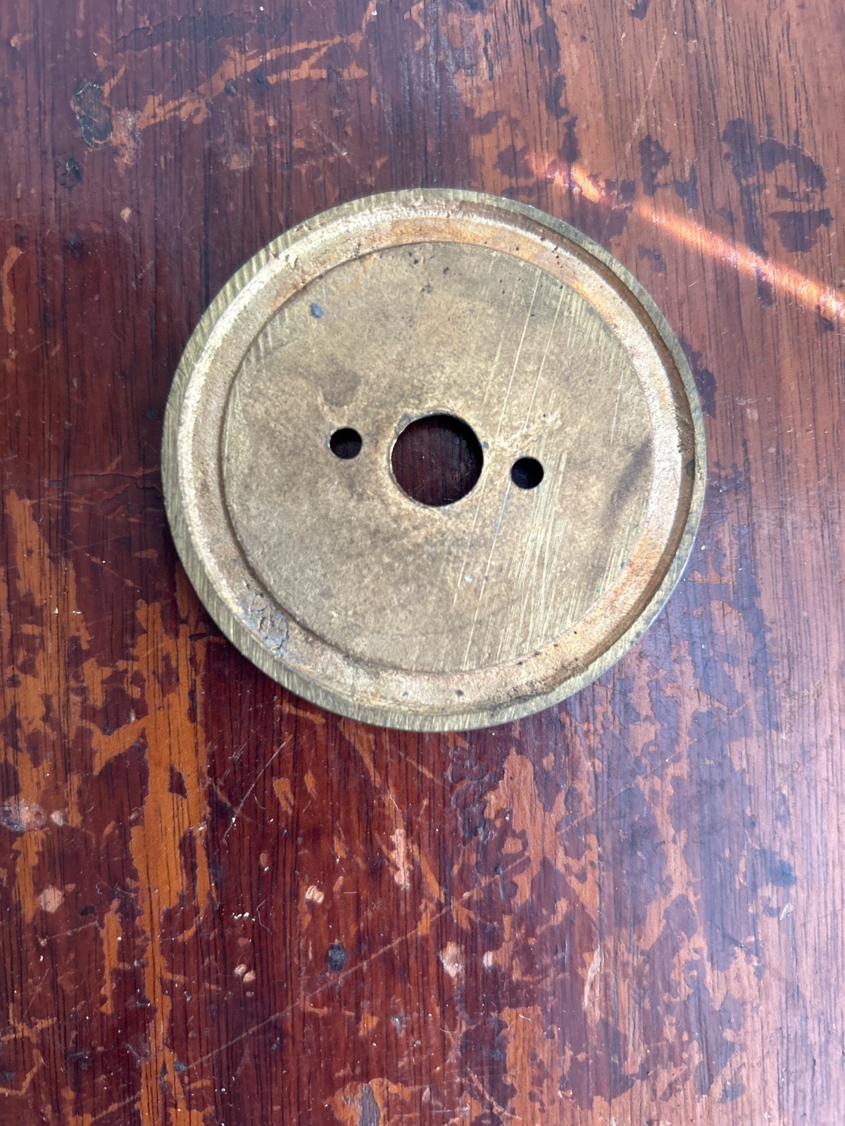 Ornate Brass Pull Knob with Backplate, Rococo Baroque Style Hardware (Spain)