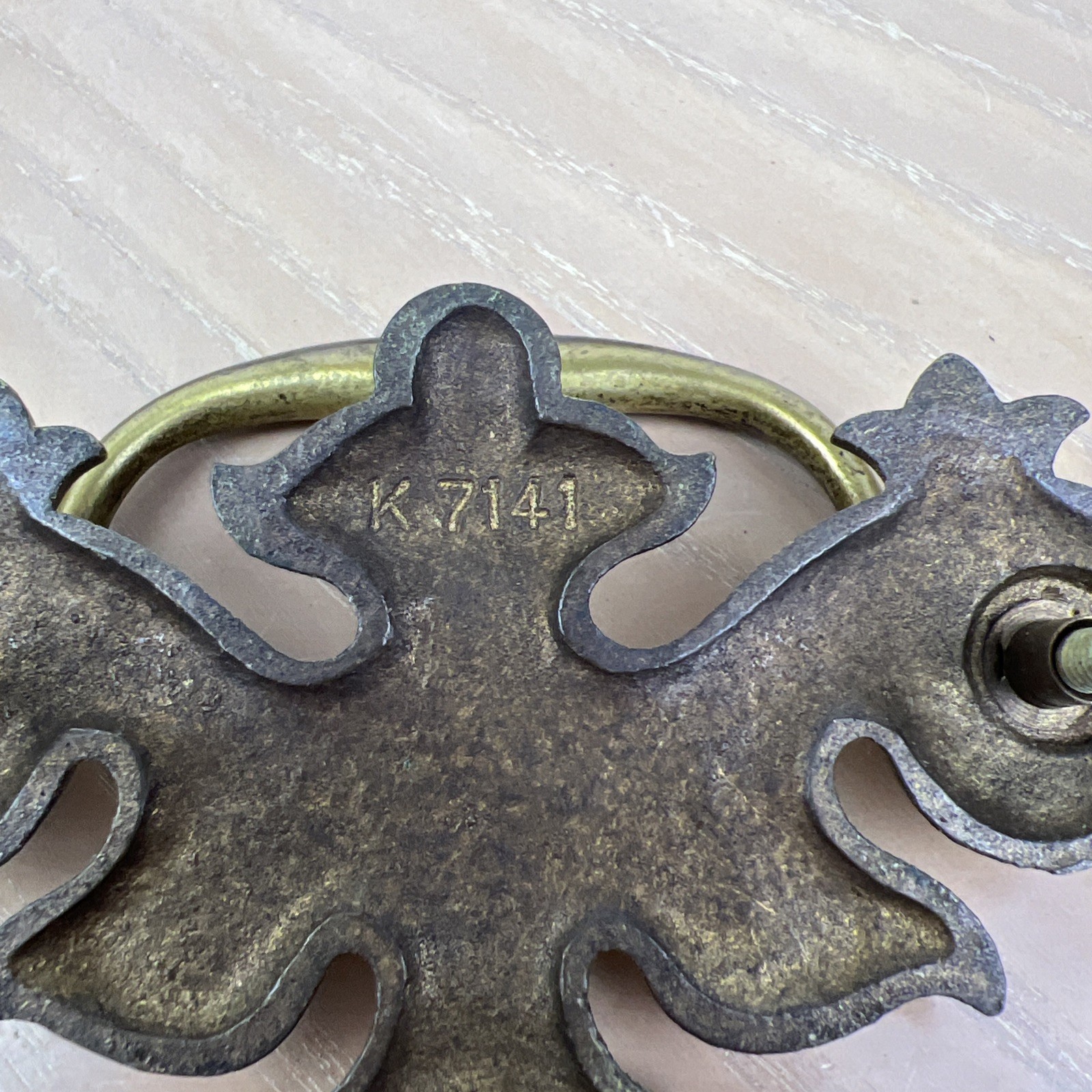 Vintage Keeler Brass Drawer Pull Drop Bail Handle Chippendale K7141 Lot Of 8