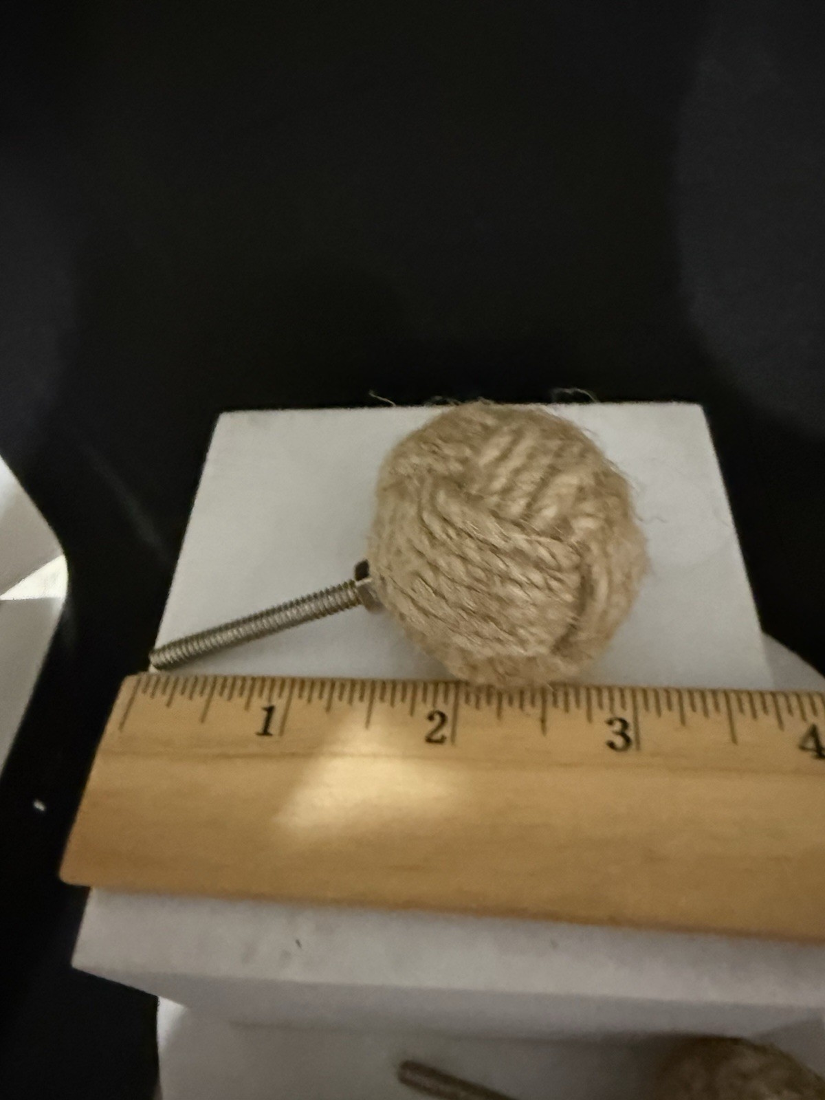 Unique Drawer Pull 12 Ball Of Yarn /String Extra Long Screw For Thicker Drawers