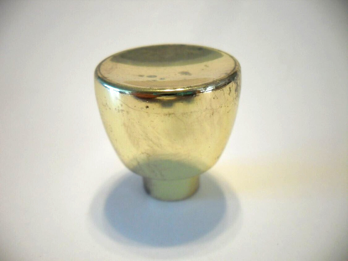 Vintage Nos Brass Drawer Knobs 1-3/16″ Tulip Cabinet Door Pull Ajax #431