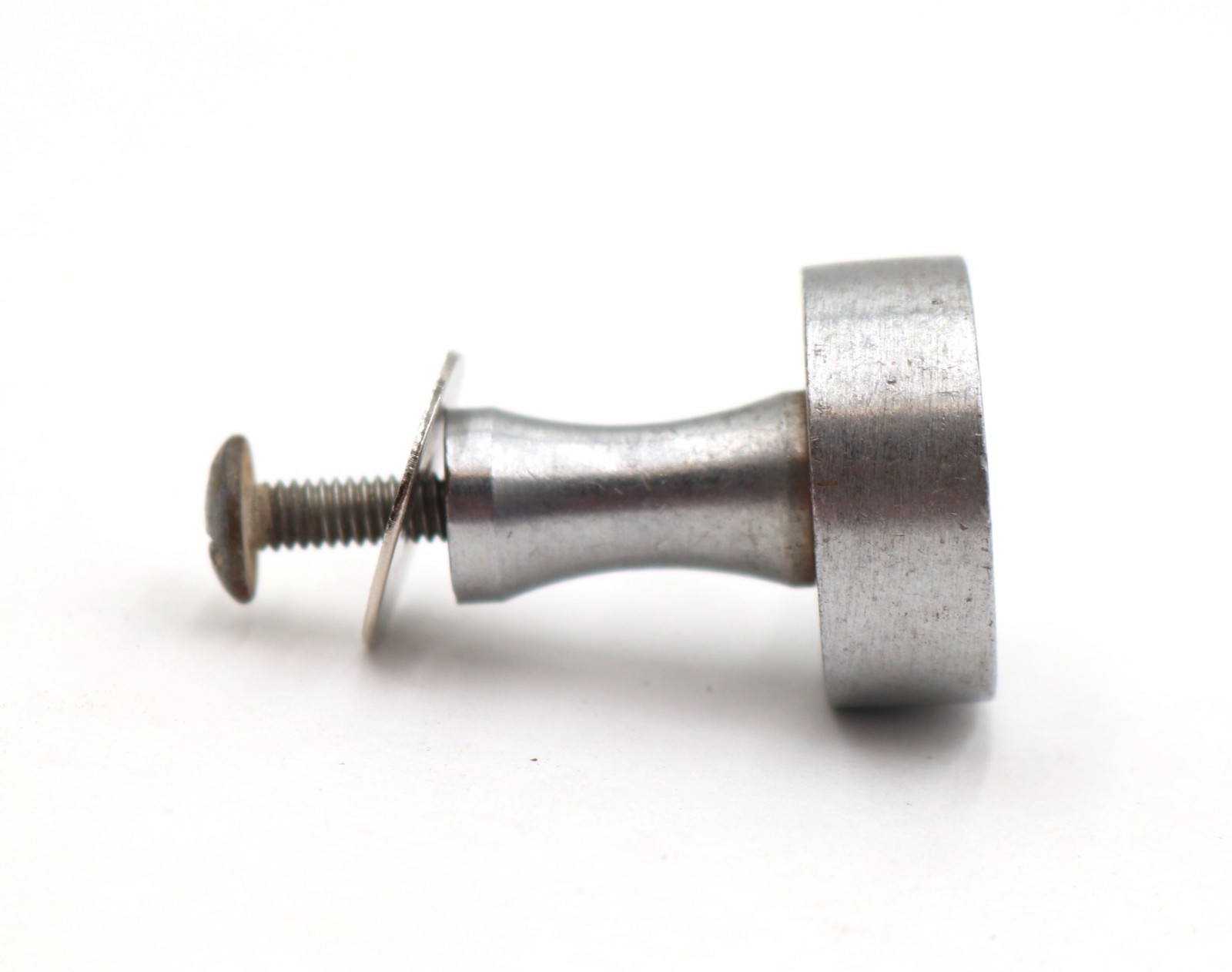 Pair of Modern 1 in. Brushed Nickel Brass Cabinet Knobs
