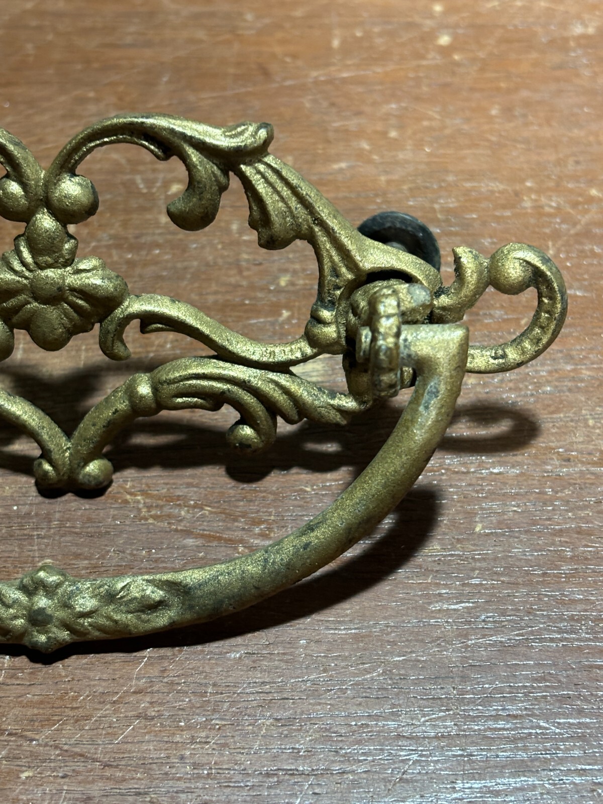 2 Vintage Antique Ornate Fancy Drop Bail Drawer Pulls & some parts. 3 inch CTC