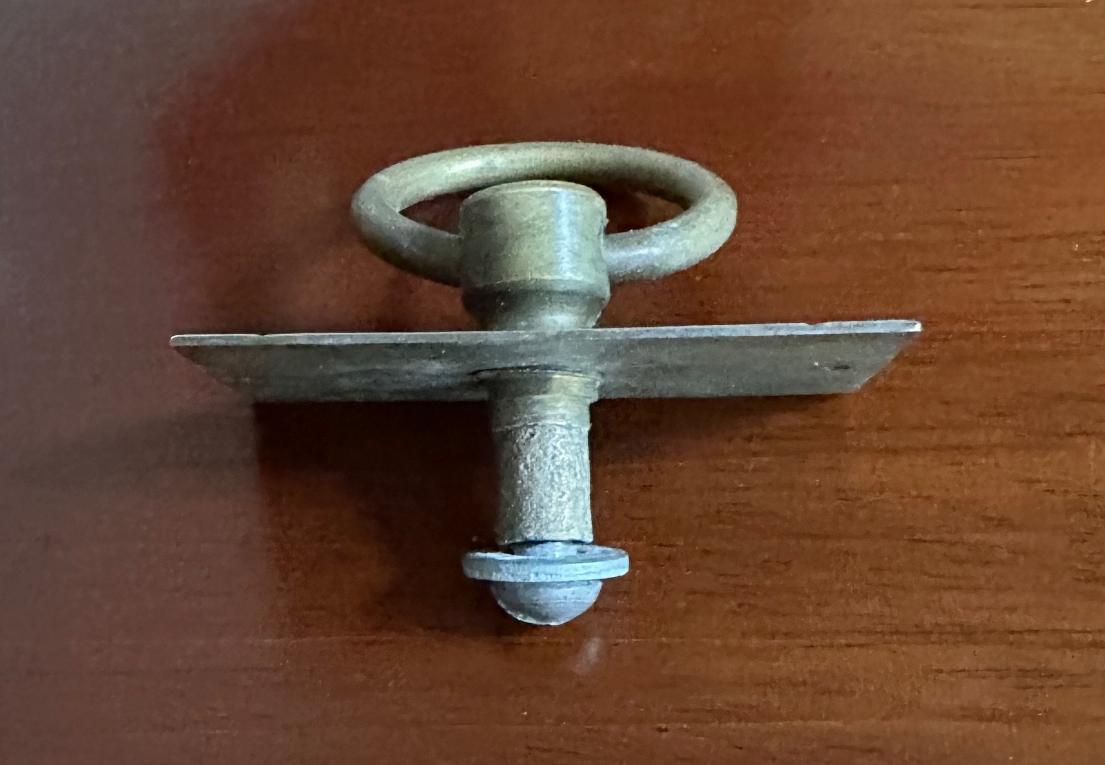 Vintage Eastlake Solid Brass Dresser Drawer, Cabinet, Desk Drop Ring Pull