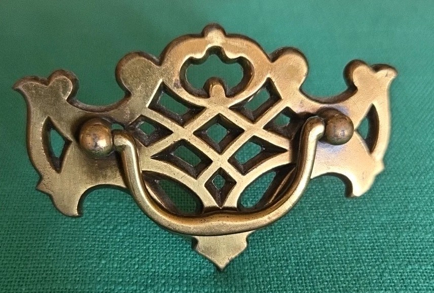 Keeler Brass Co KBC Drawer Handles Pulls Chippendale Batwing Lot of 2 READ