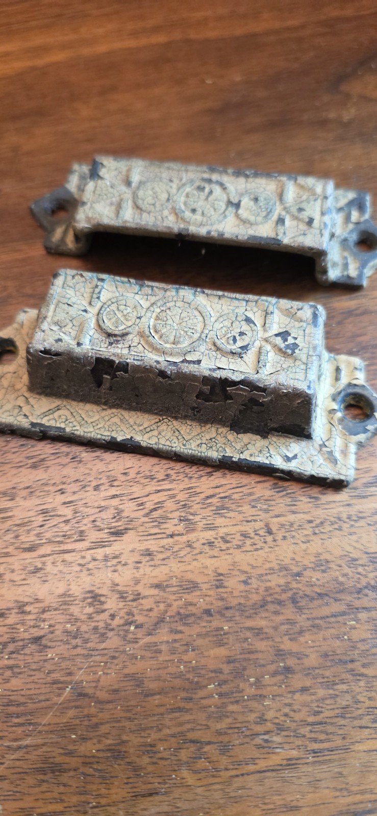 Antique/Vintage Lot of 11 Drawer Pulls/Handles ~ Decorative ~ Cast Iron? ~ Used