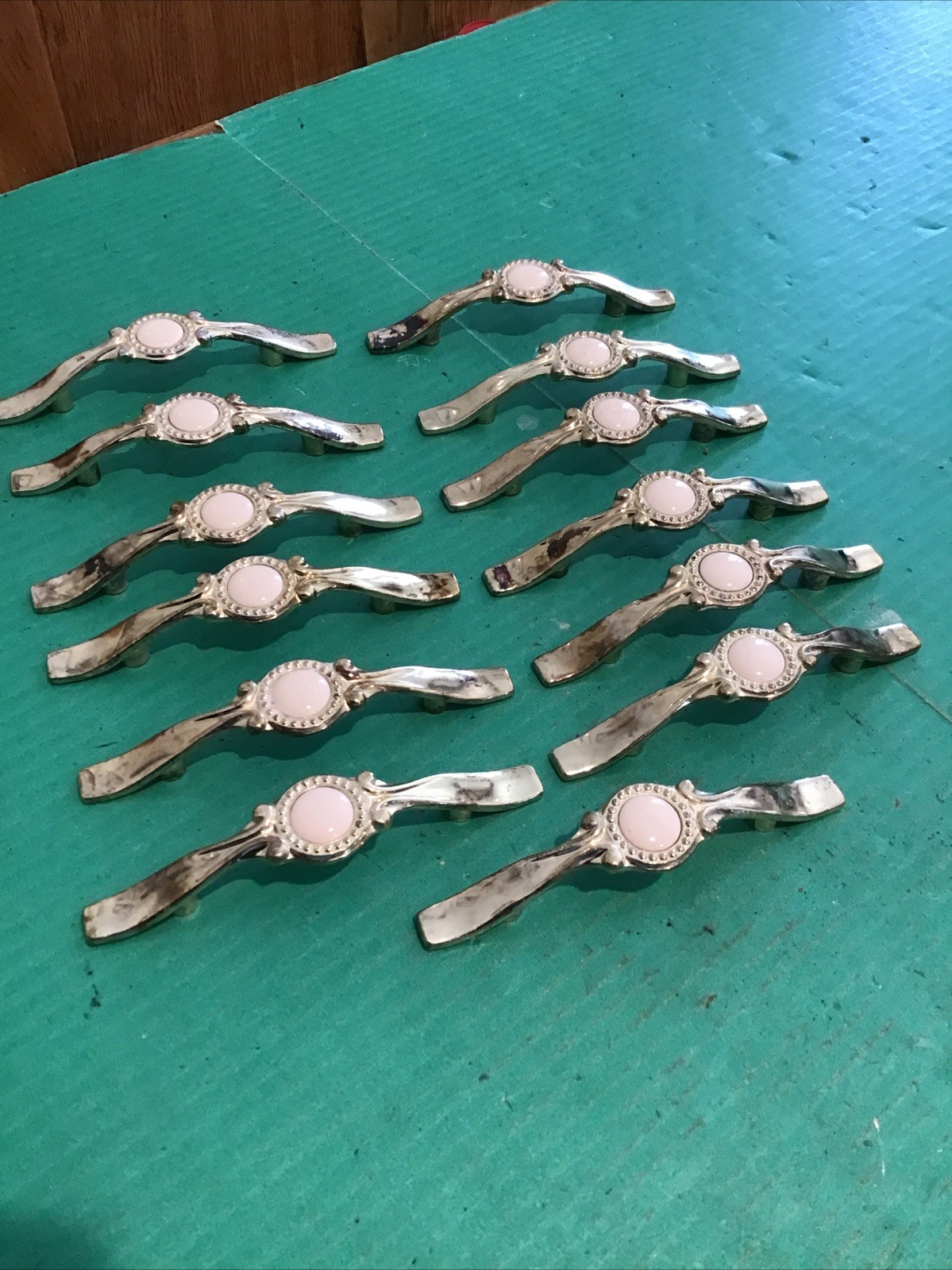 13 vintage Amerock 1978 861 Shabby drawer cabinet Handles Pulls Pull distressed