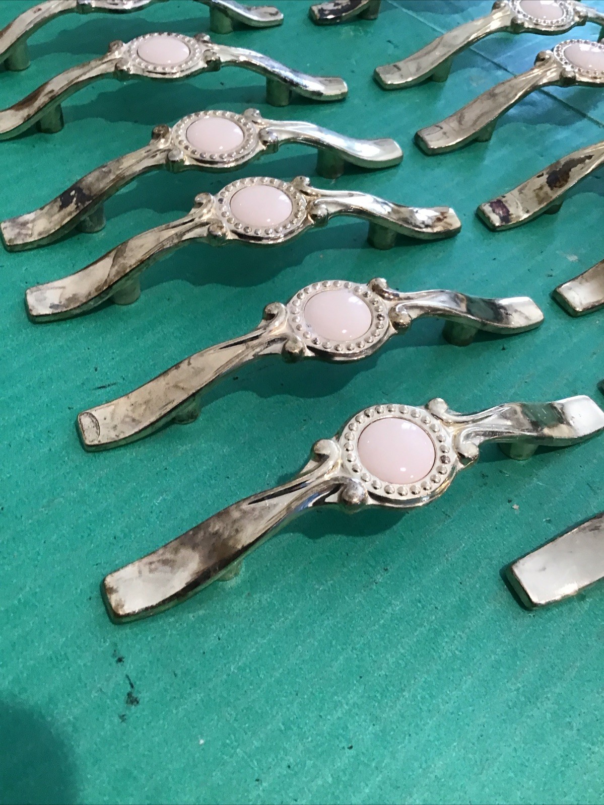 13 vintage Amerock 1978 861 Shabby drawer cabinet Handles Pulls Pull distressed