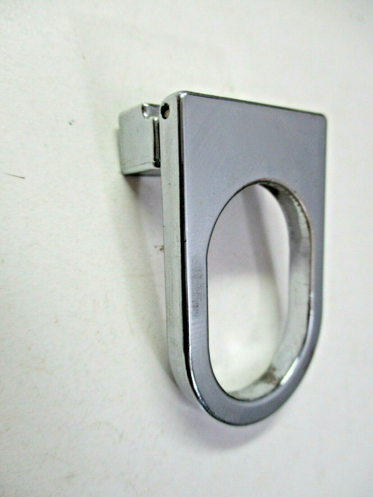 Japan 1950s Polished Chrome Drop Pull Handle 5/8″ Centers Vtg MCM Ultra Retro