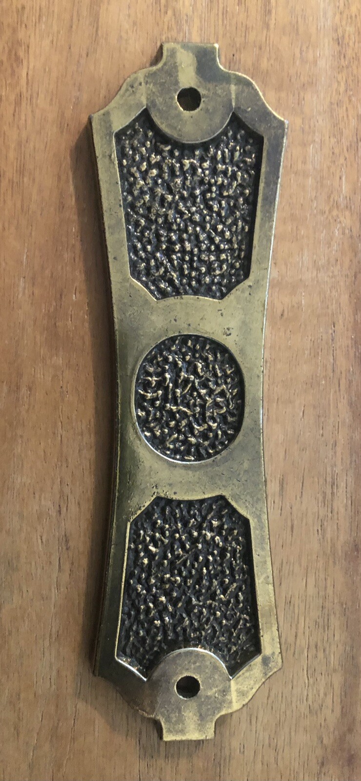 Vintage Antique Brass Ajax Back Plate Cabinet Drawer Set Of 6 #821 NOS
