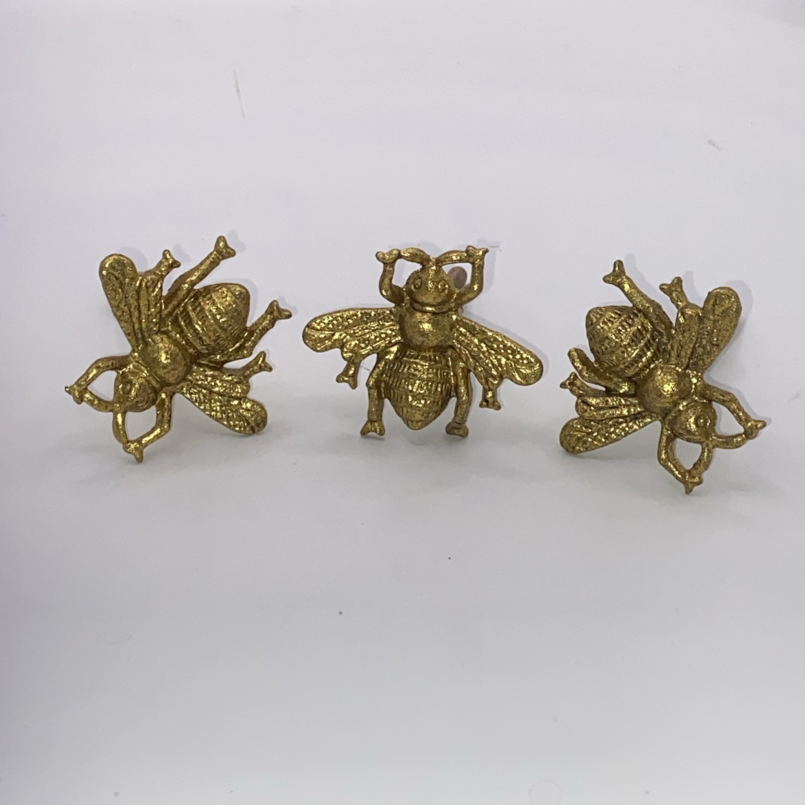 Antique-Gold Metal Drawer Pulls Handles Bee Vintage-Brass Cabinet Door Knobs 4