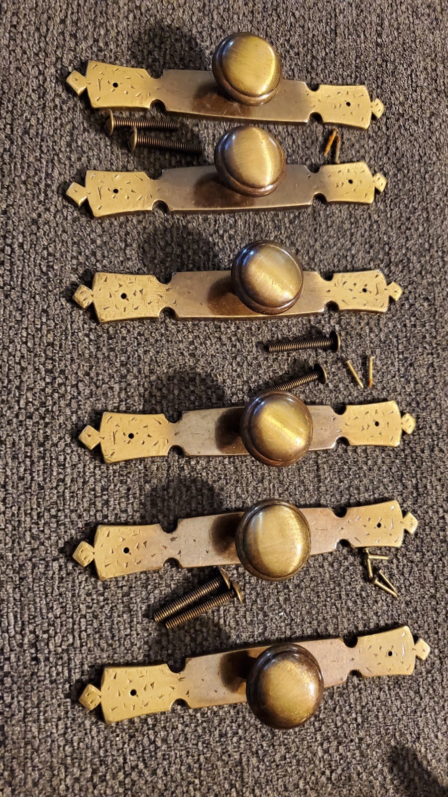 Vintage Art Deco 60s or 70s Drawer or Cabinet Handles