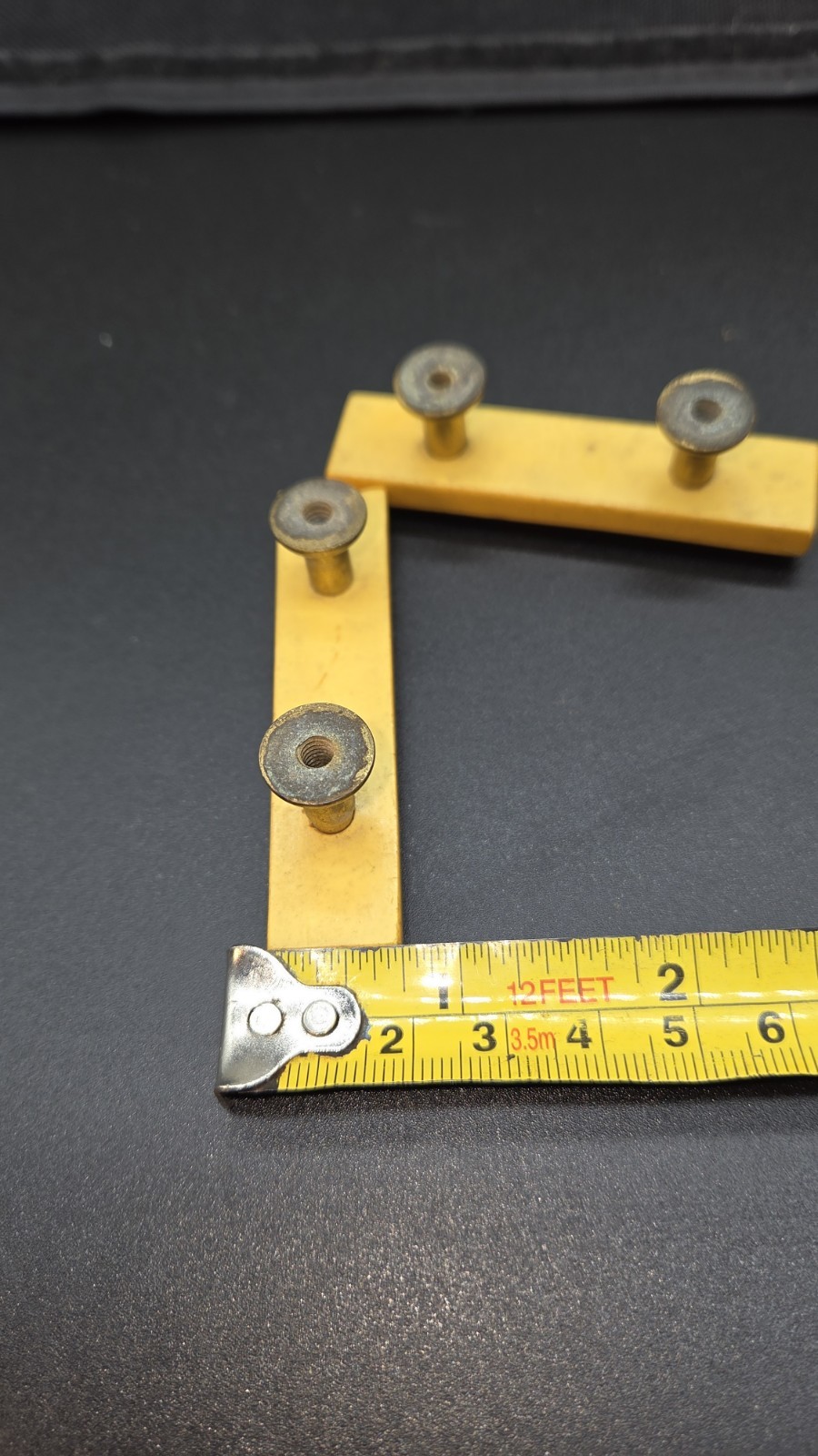 Antique Bakelite And Brass Drawer Pull Qty 2