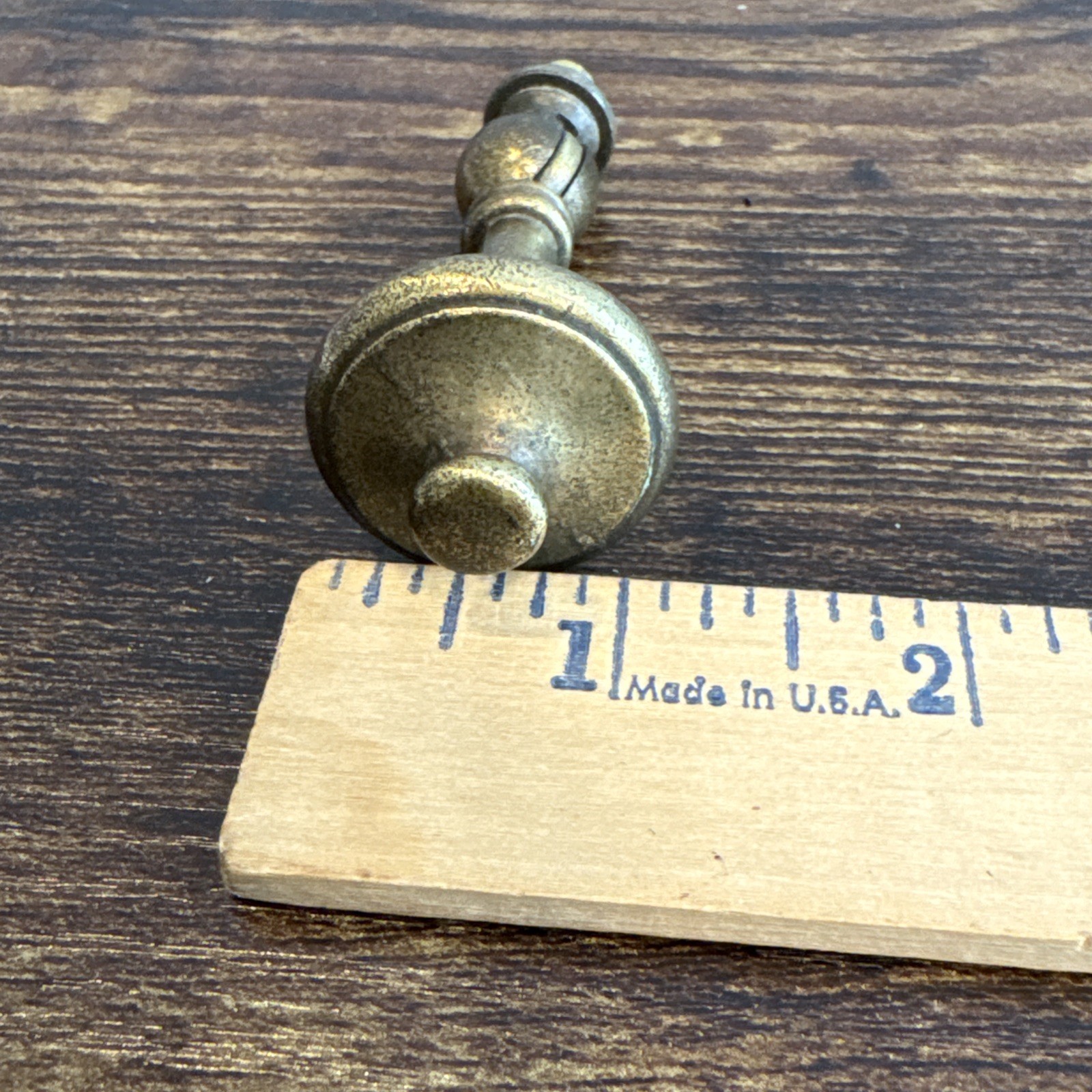 Drexel Esperanto Drawer Pull Teardrop Brass Dresser Handle Backplate Vintage MCM