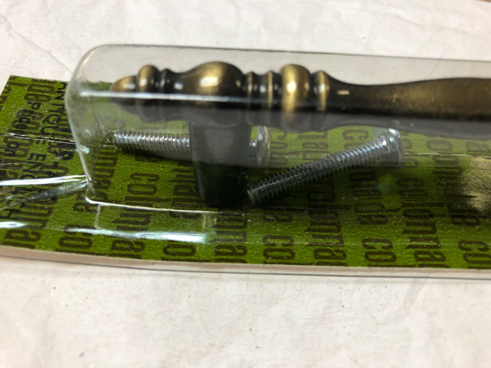 2 of Vintage Amerock Collanade Brass Antique English Drawer Door Pull (T-149)