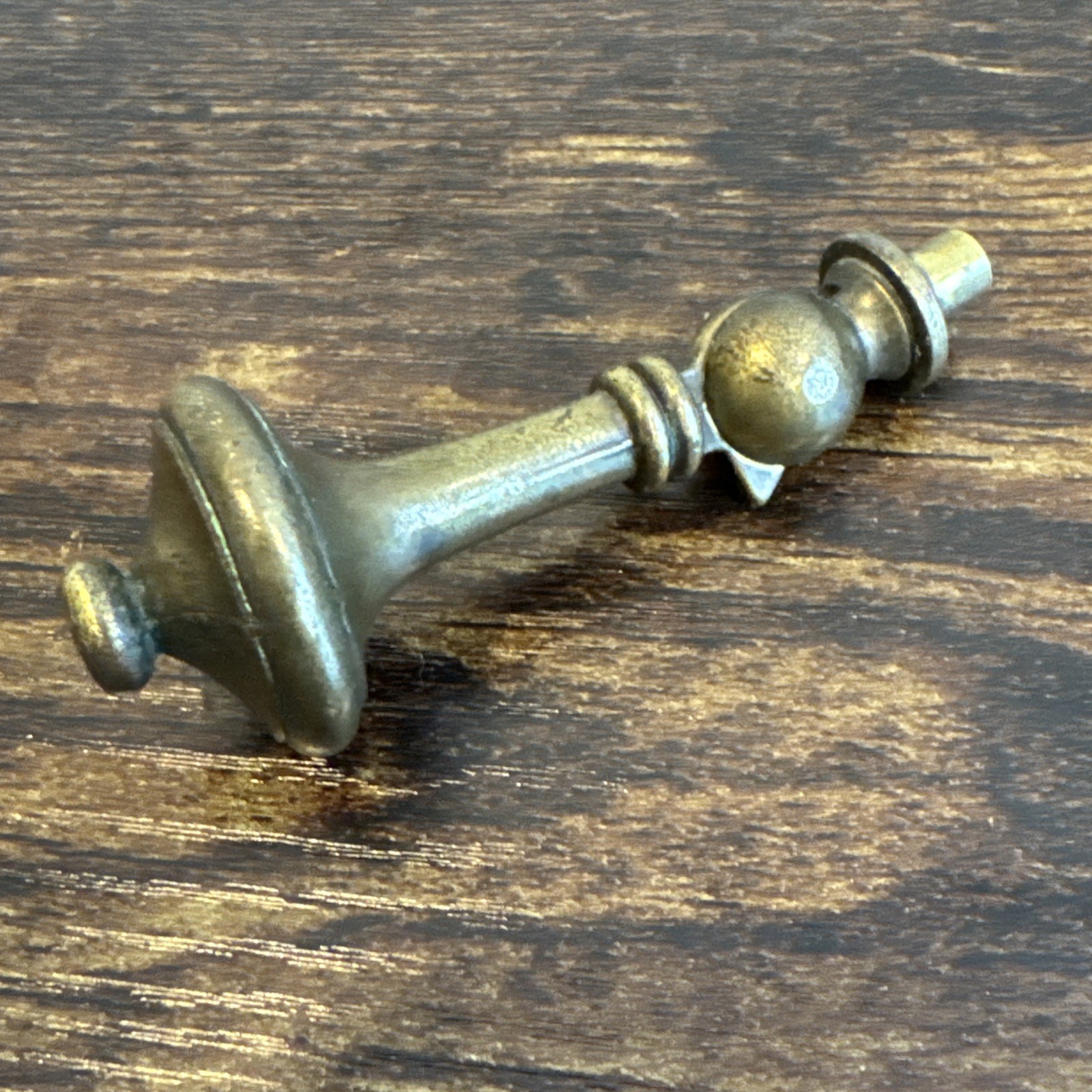 Drexel Esperanto Drawer Pull Teardrop Brass Dresser Handle Backplate Vintage MCM
