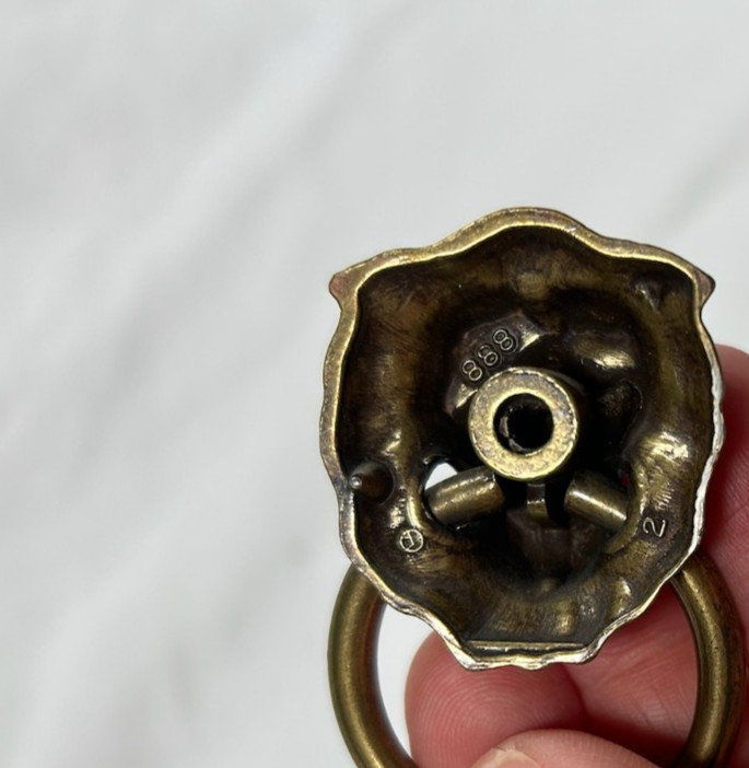 VINTAGE Lot 28 Amerock Lions Head Drawer Pulls Allison 888 Metal 2.25″ w/screws