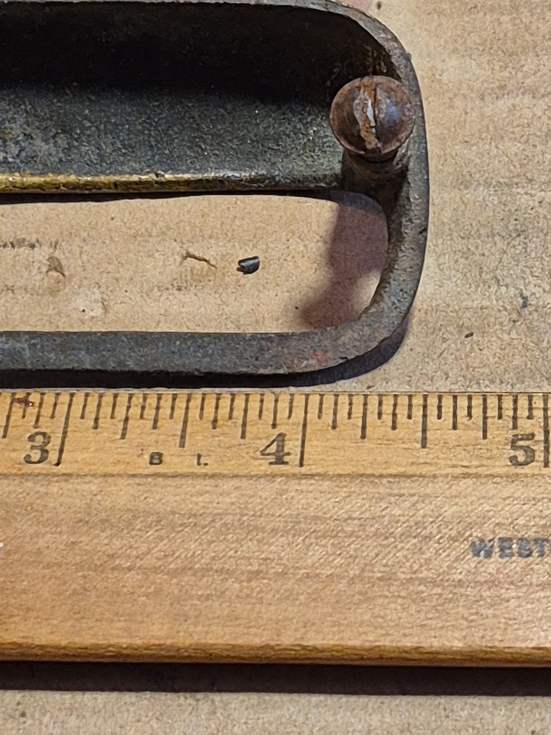 Pair Of Vintage Brass Drawer Pulls Reclaimed 4″ Centers
