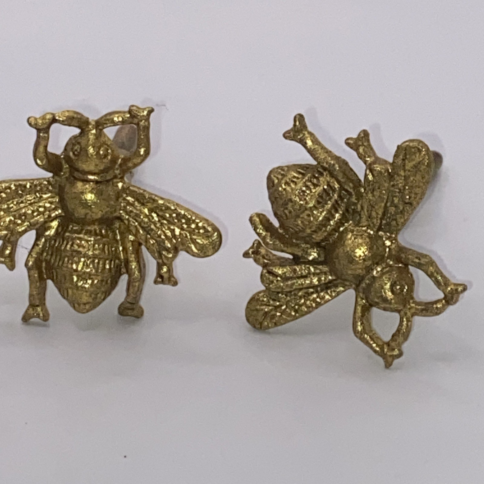 Antique-Gold Metal Drawer Pulls Handles Bee Vintage-Brass Cabinet Door Knobs 4