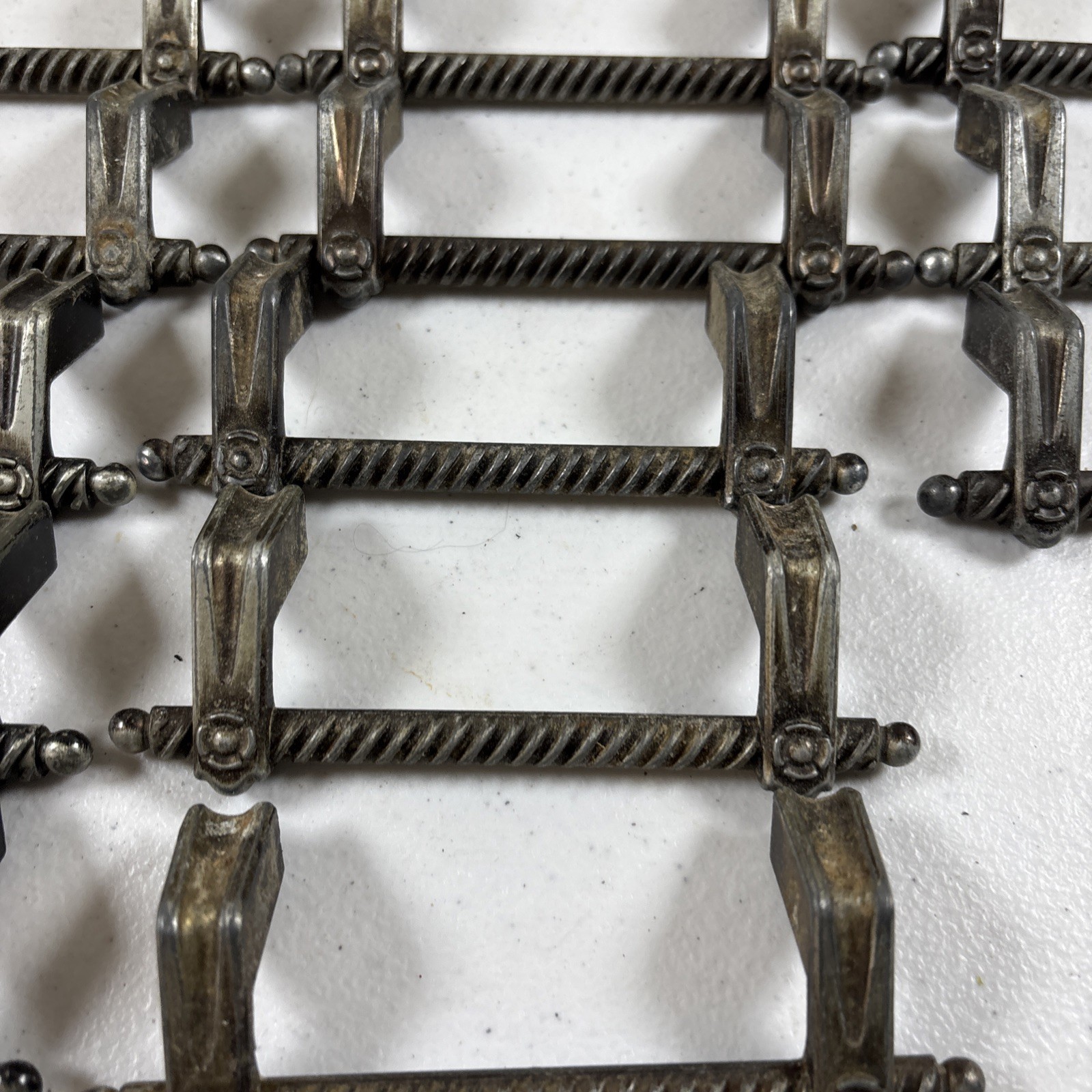 Ajax ROPED Metal Drawer Pull/Cabinet Handles 4.5″ Long 3” OC Silver 13pc VTG