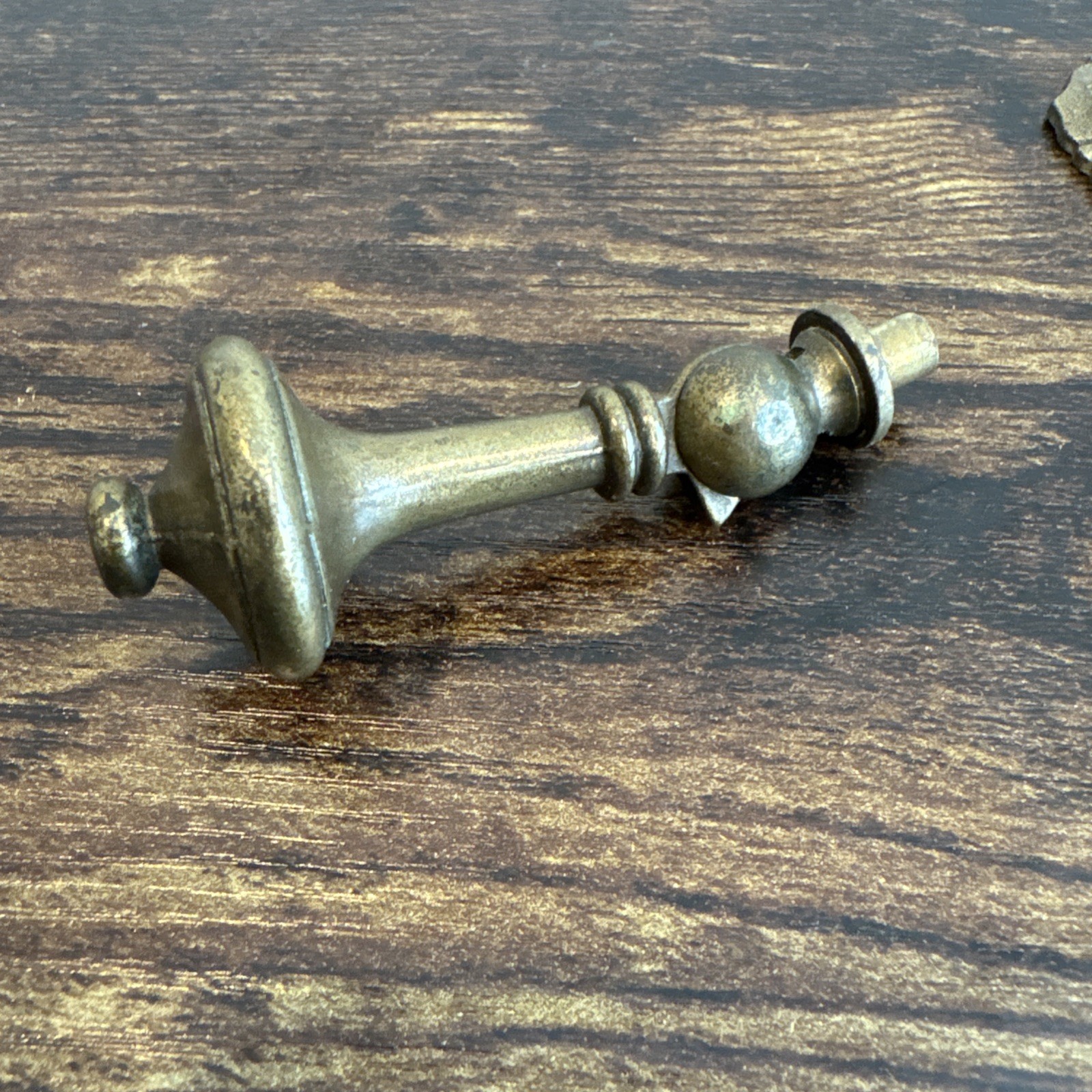 Drexel Esperanto Drawer Pull Teardrop Brass Dresser Handle Backplate Vintage MCM
