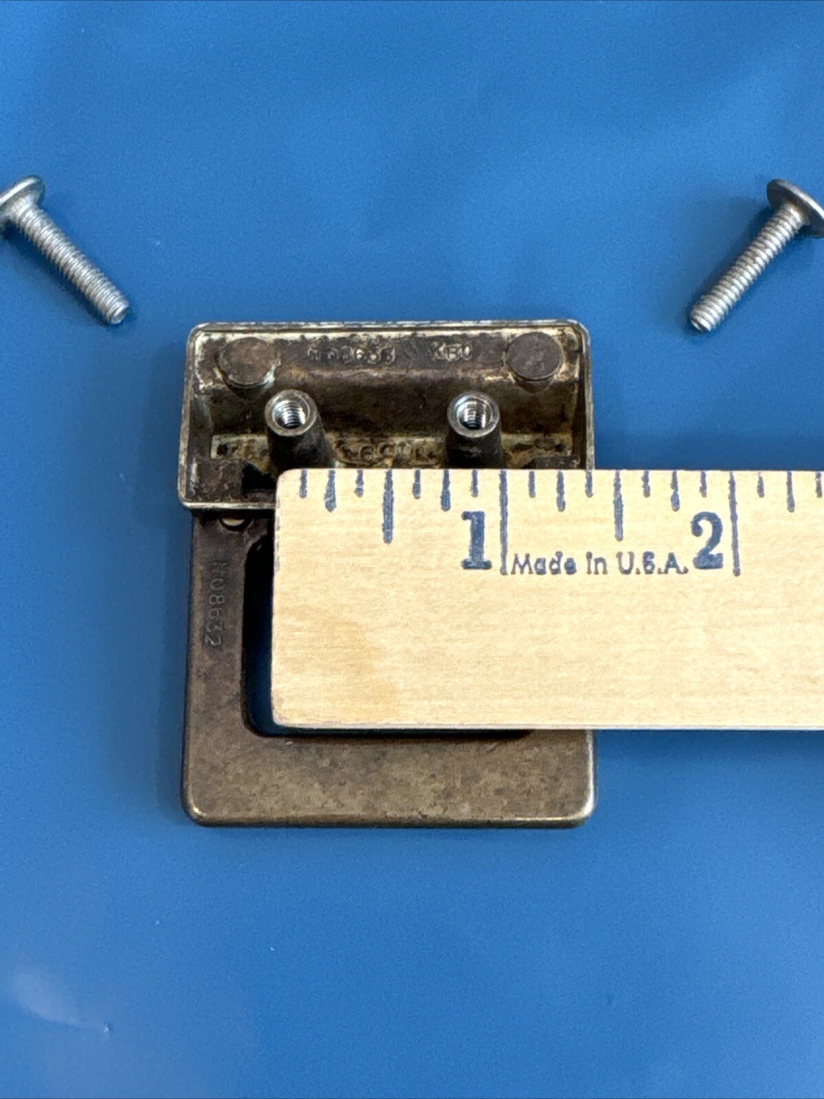 Drexel Woodbriar Drawer Pull Square Brass Vintage Bail Dresser Hardware