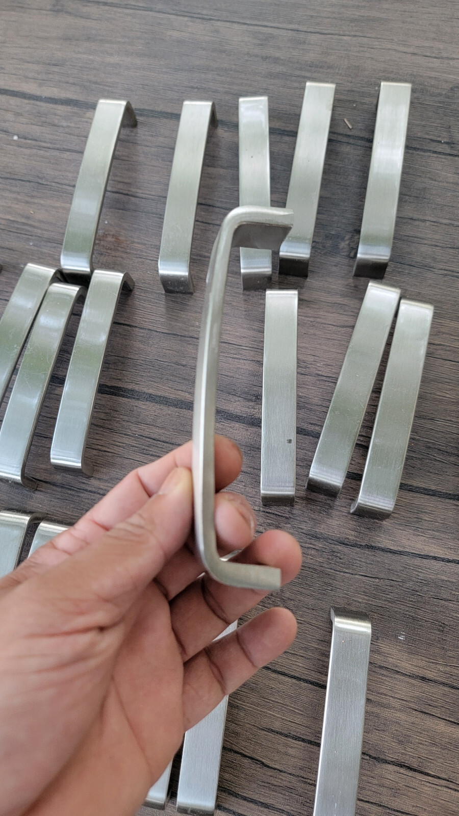 1 Lot 25pcs Brushed Aluminum Modern Drawer Pull / Handle J-4