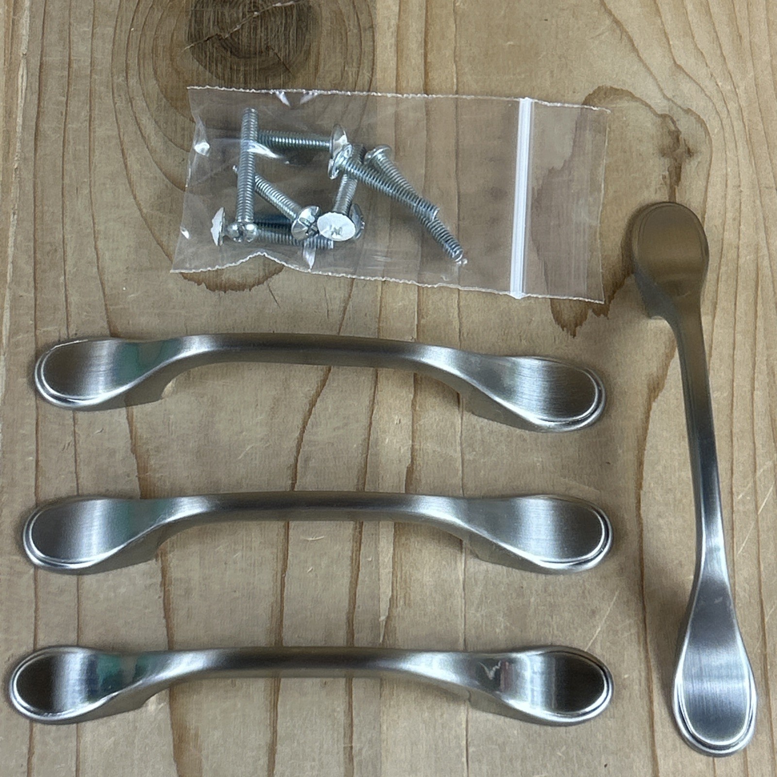 Amerock Windham Drawer Pulls Set Of 4 Spoon Foot Satin Nickel