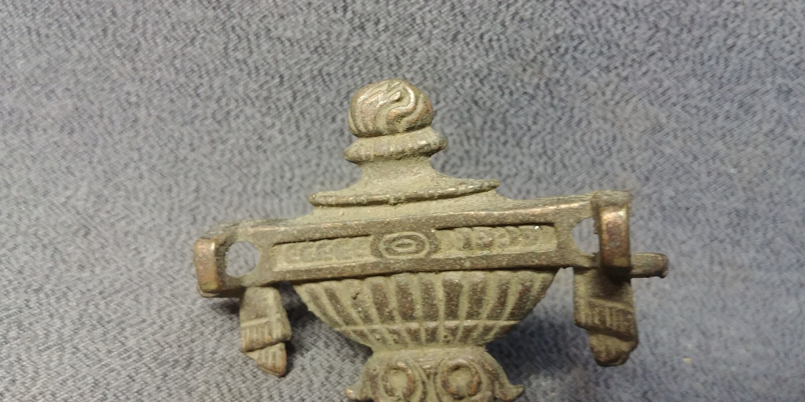 Vase Tassel Brass Back Plate Bail Drop Handle Furniture Pull Hardware Antique