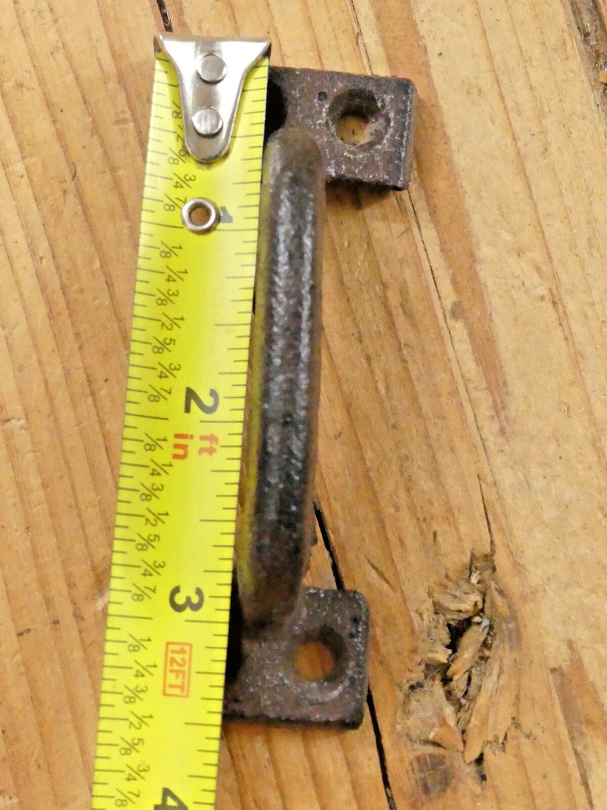 10 CAST IRON HANDLES RUSTIC DRAWER PULLS SMALL 3 5/8″ LONG KITCHEN WINDOW DOOR