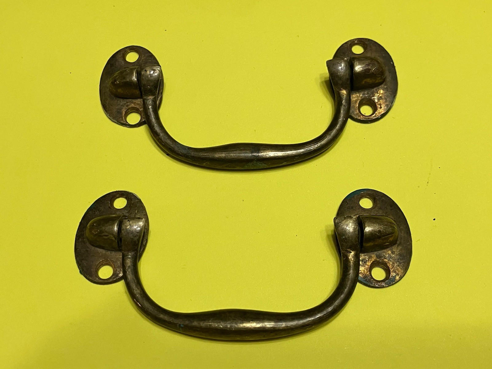 Antique Bronze 18th Century Campaign Georgian Chest Handle ORIGINAL PER HANDLE