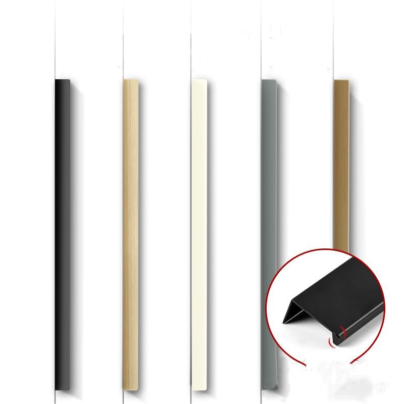 Shozafia 4 Pack Finger Pulls For Cabinets Finger Handles Drawer Edge Tab Pull