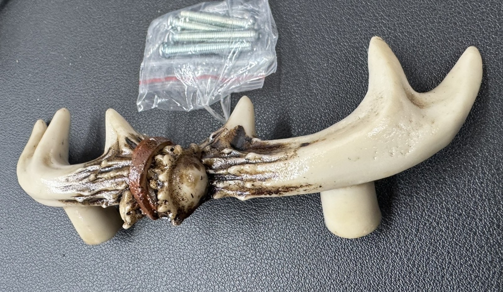Set of 2 Western Rustic Deer Antlers Door Pull Furniture Hardware Bar Handles