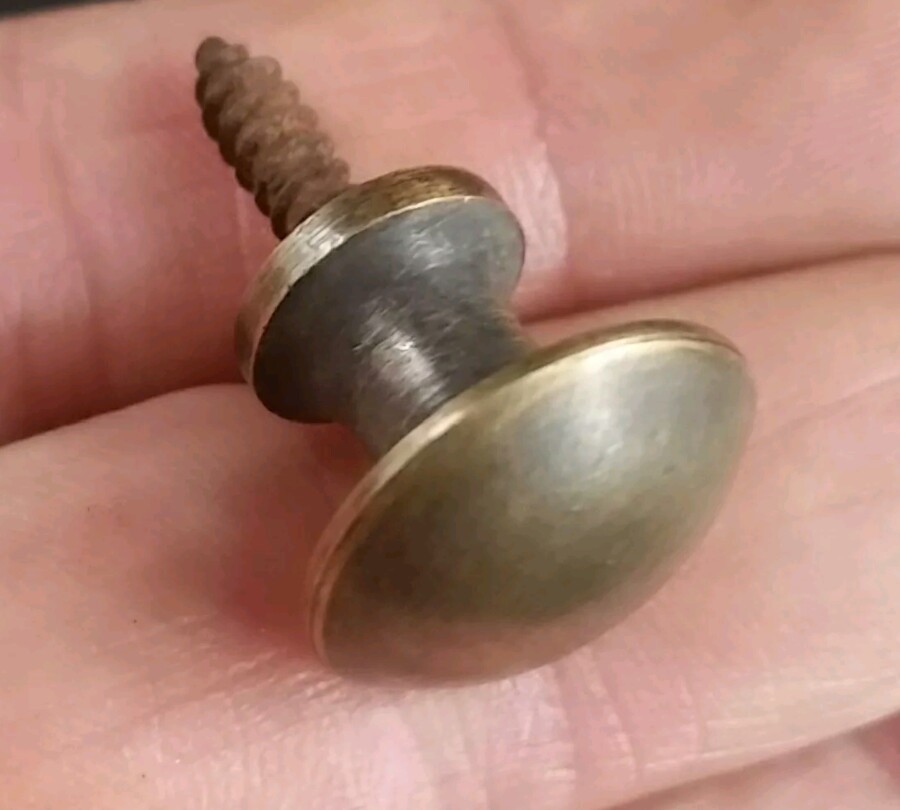 100 Sm.vtg. Antique Style Solid Brass Stacking Barrister Bookcase 5/8″ Knobs #K2