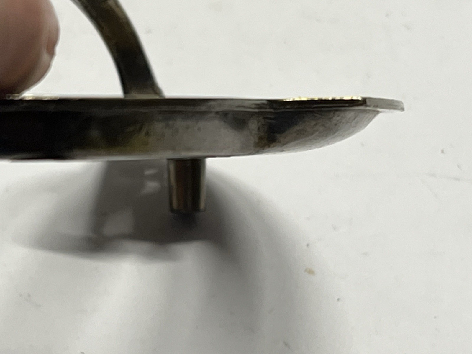 Vintage Lot (10) NOS KBC Brass Plated RECESSED Drop Bail Cup Drawer Pulls