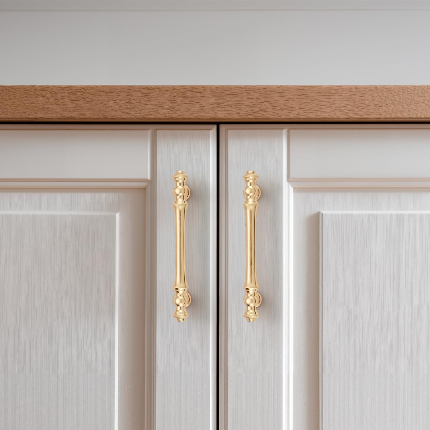 Home Expert 20 Pack 3-3/4 Inch 96Mm Center To Center Brushed Gold Cabinet Pulls