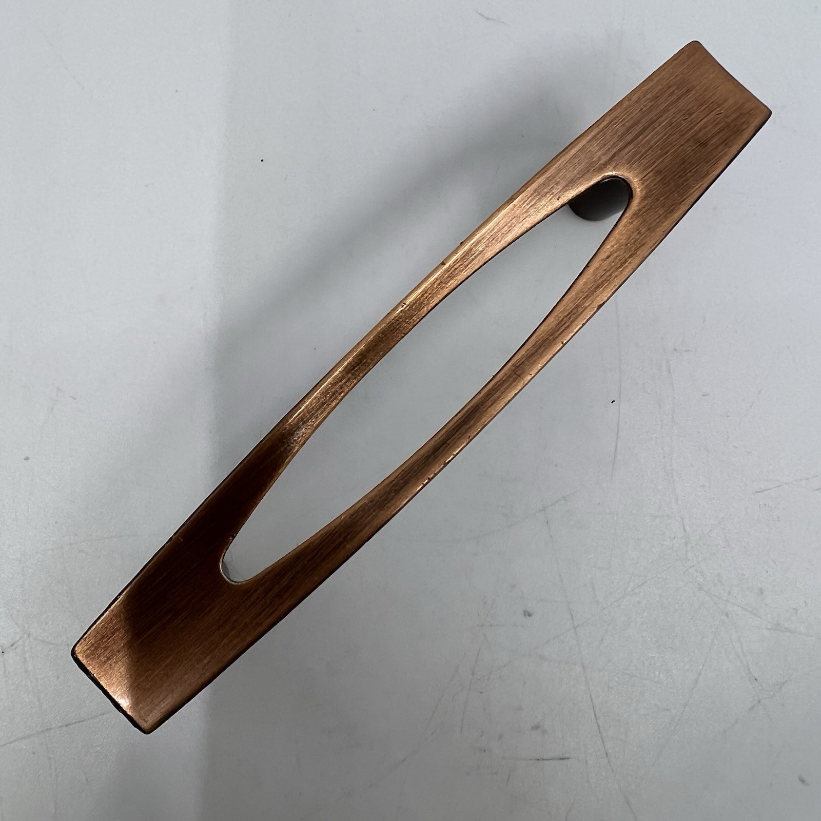 AJAX Nordic Modern Copper Drawer/Door Pull Handle 3” Centers | Vintage, MCM, NEW