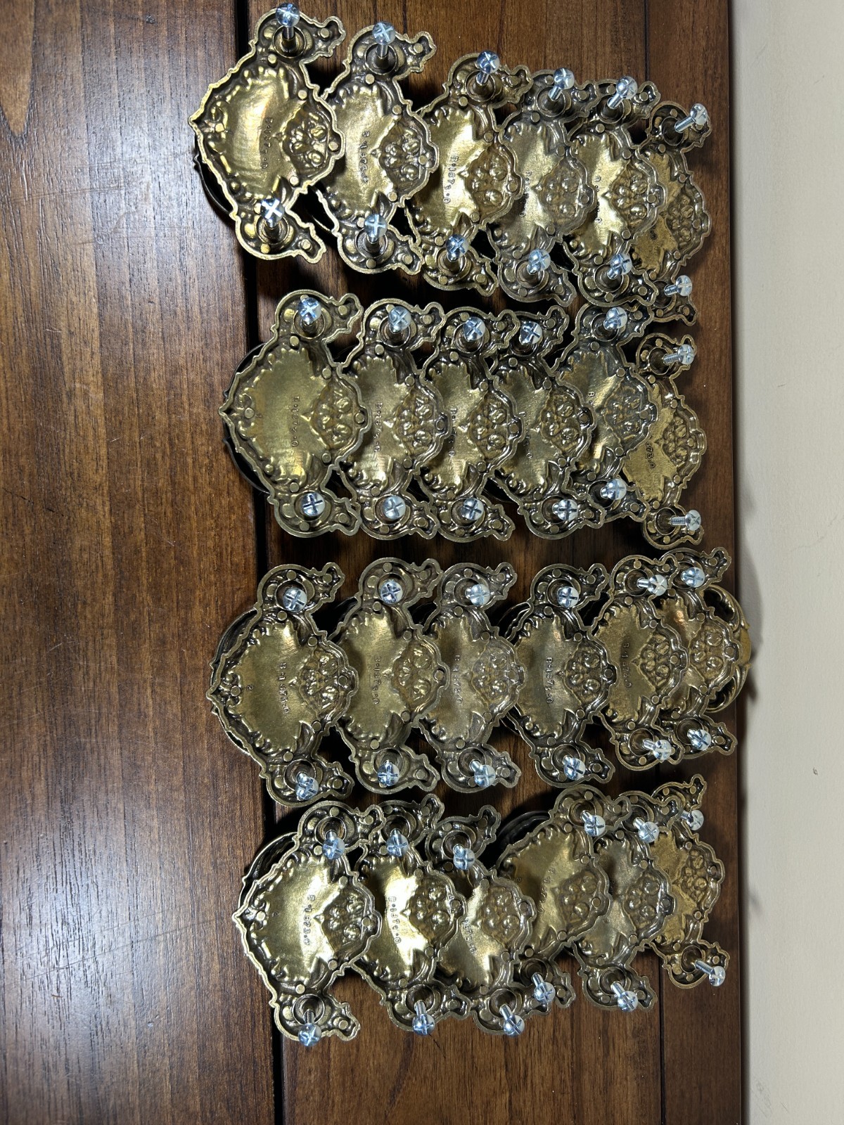 Lot of 24 French Provincial Ornate Brass Drawer Pulls Handles B-1873-0