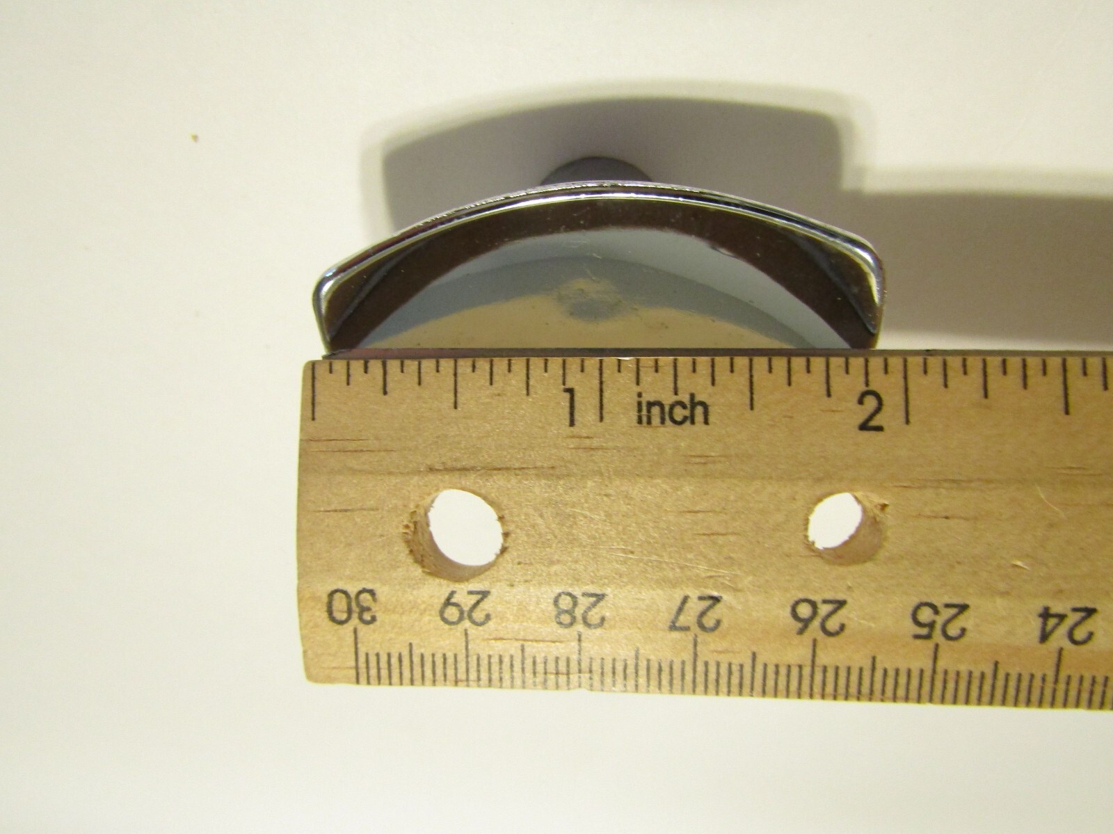 Vintage Nos Rectangular Chrome Drawer Knobs 1″ x2″ Concave Cabinet Door Pulls