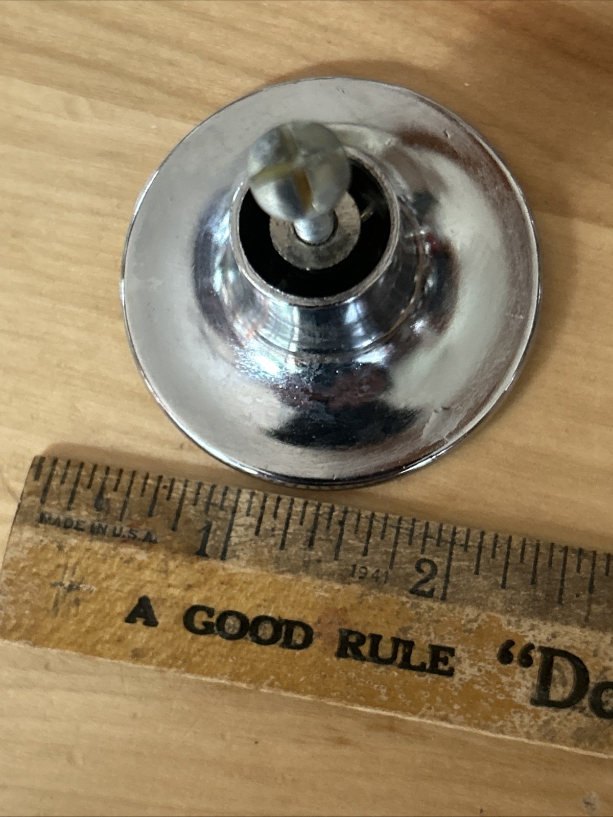 42 Vintage 1960s AJAX Chrome Beveled Concave 2″ Round MCM Pull Knobs