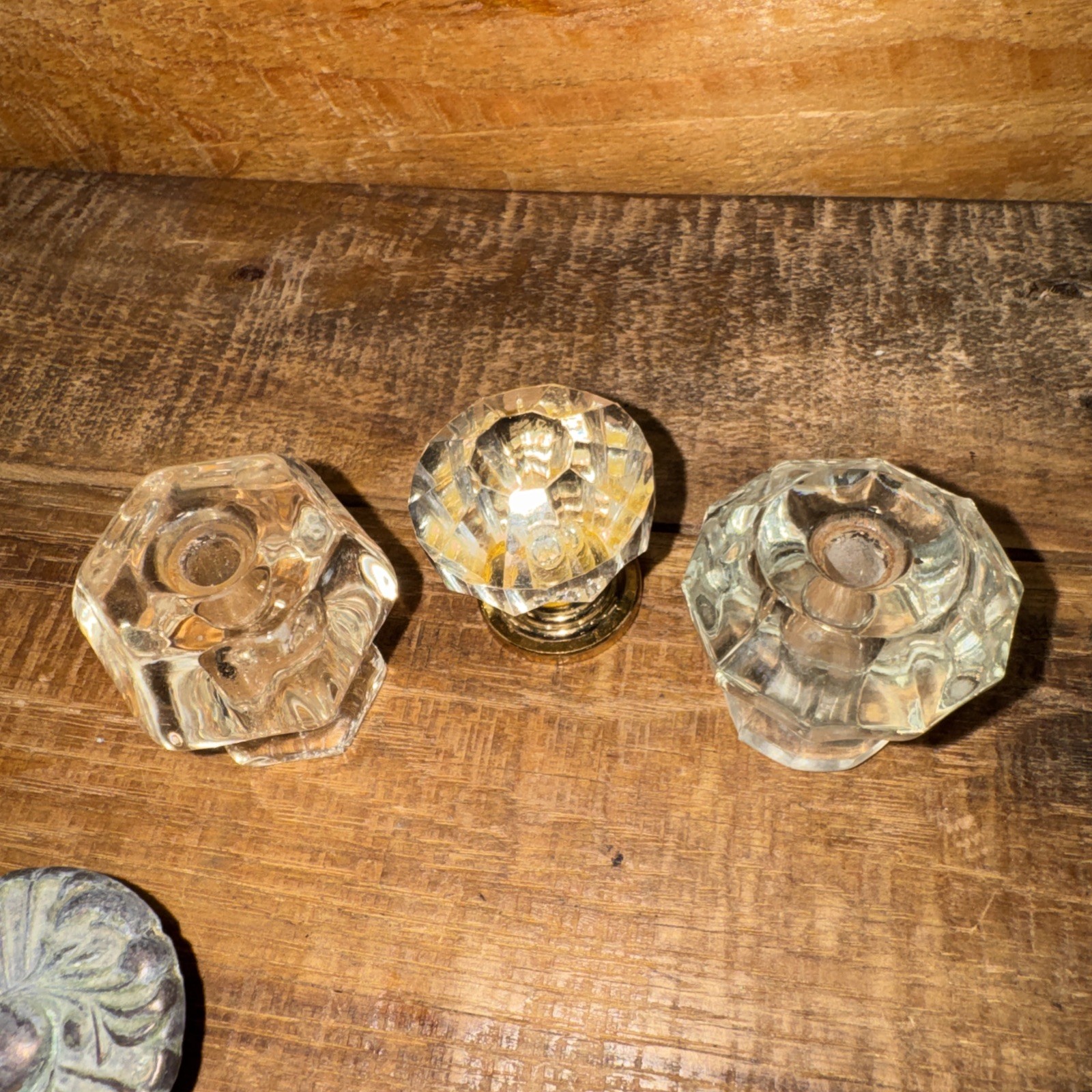 Lot of 43 Mixed Vintage Cabinet Dresser Knob Pulls Handles Porcelain Glass Brass