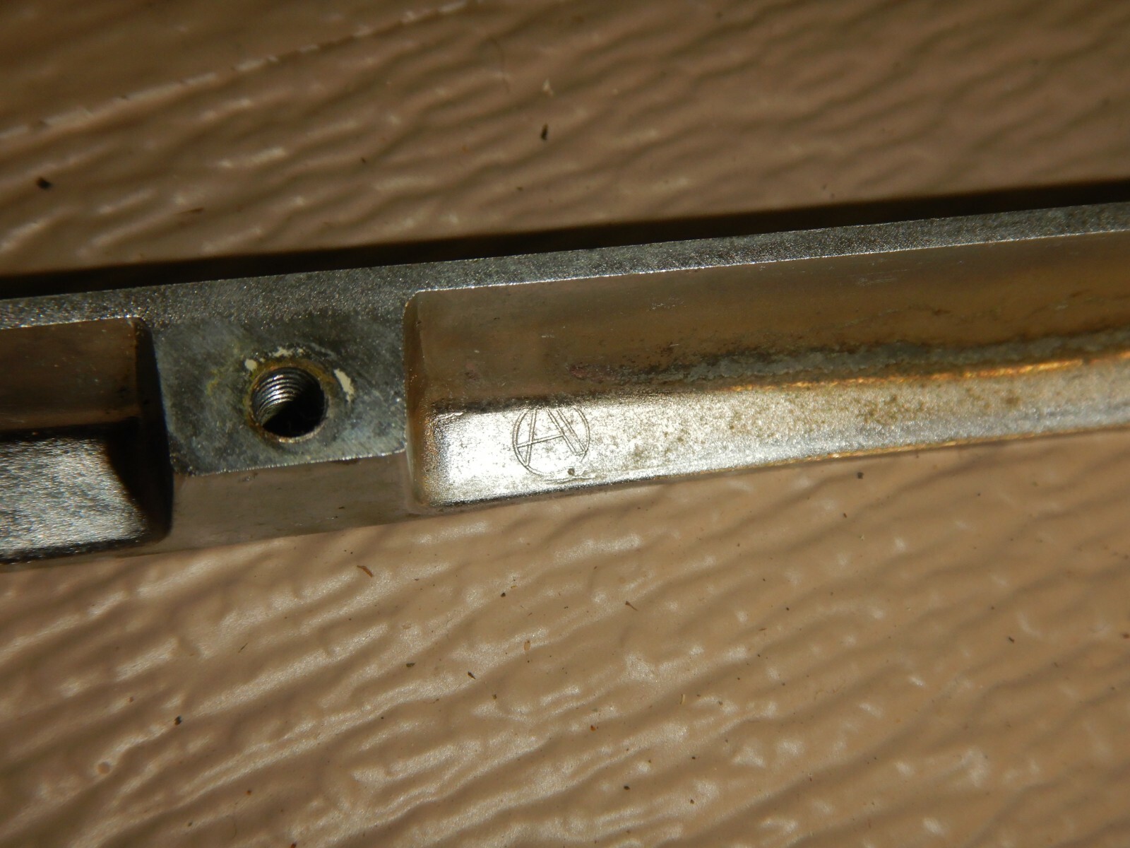 Set 4 Vintage Metal 7″ wide Drawer Pulls Stainless steel 4″ Center mount