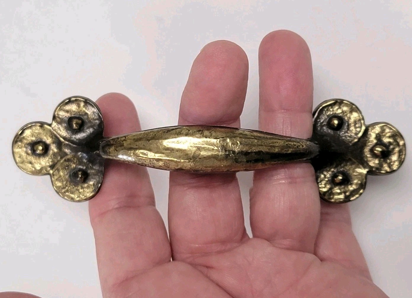VTG Lot/6 Keeler Brass Co KBC N11353 Cabinet Drawer Pull/Handle BRUTALIST/MCM