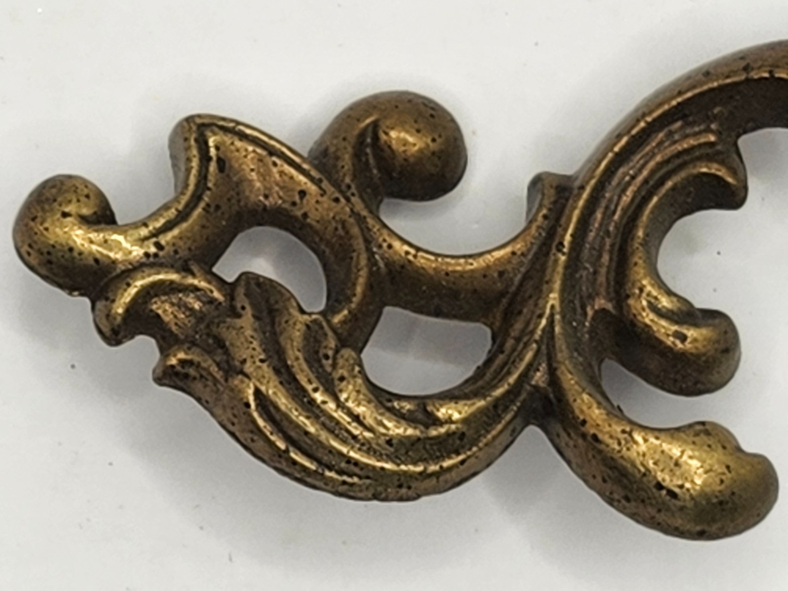 Vintage Keller Brass Company French Provincial Style Drawer Cabinet Handle