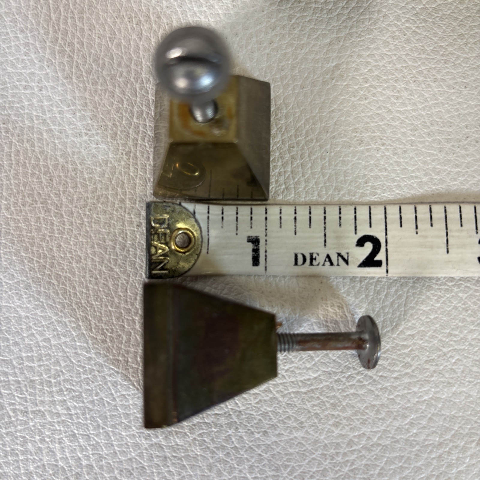 Set of 8 Vintage Art Deco Mid Century Modern Brass Drawer Pulls and Plates