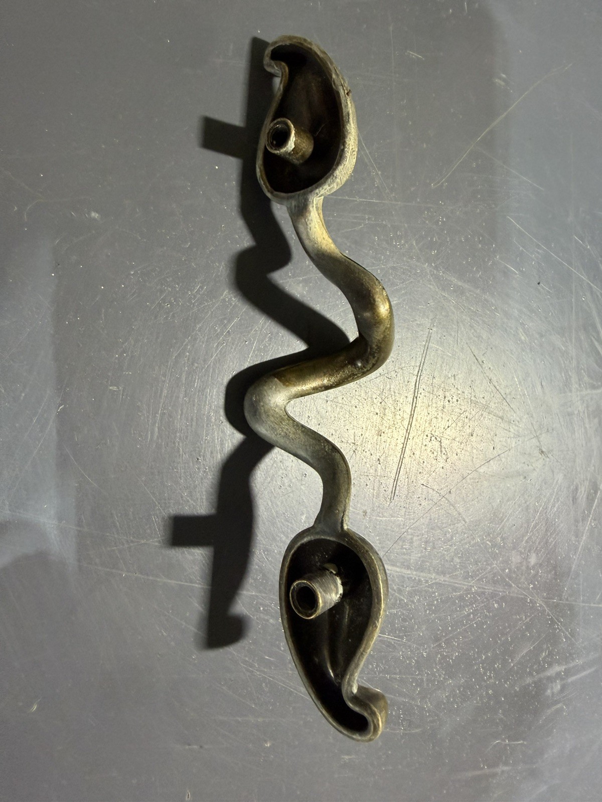 44 Brass Leaf And Vine Drawer Pull with screws.
