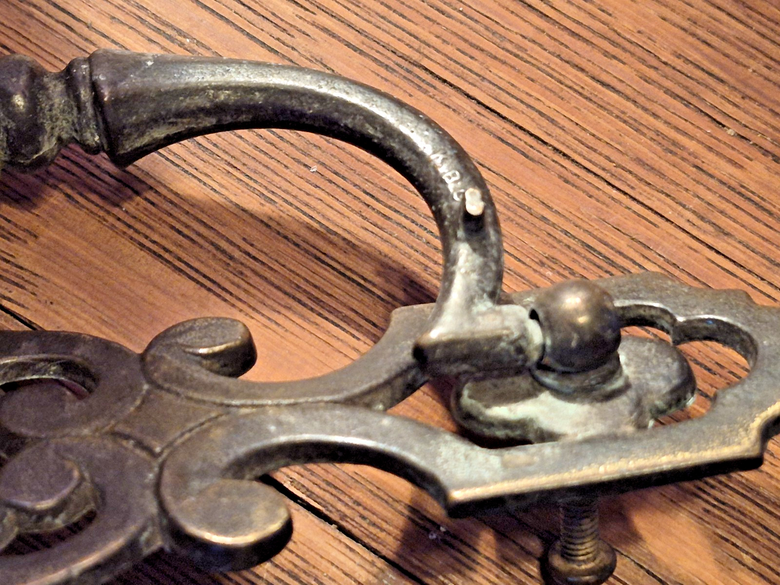 Lof 4 Vintage 1960’s KEELER BRASS Drawer Pull Drop Bail Handle Chippendale KBC1