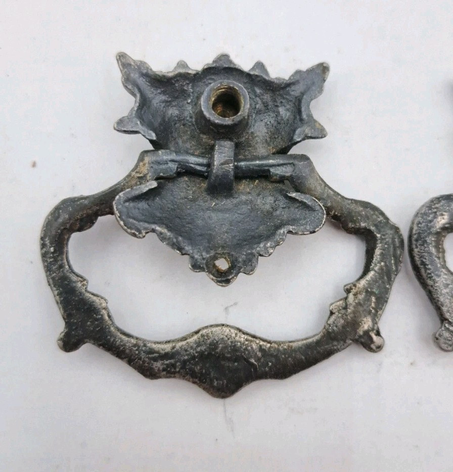 Antique Drop Handles Drawer Pulls Handle Vintage Furniture Old Hardware Lot of 2